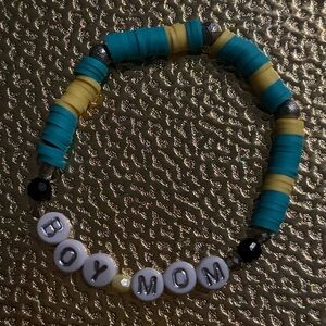 Beaded Bracelet “Boy Mom”